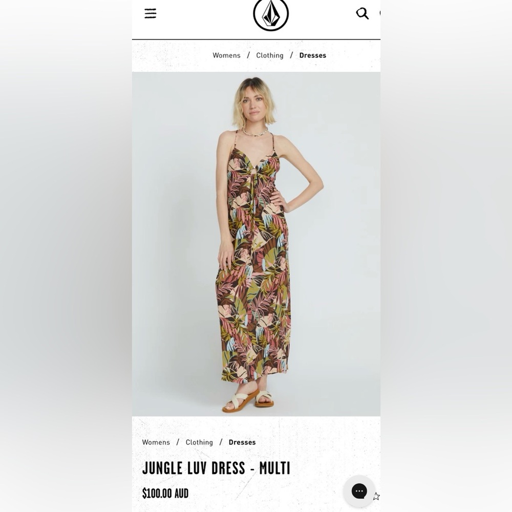 Volcom dress - never worn, only tried on multiple times but no tags